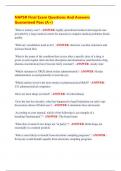 NAPSR Final Exam Questions And Answers  Guaranteed Pass &lpar;A&plus;&rpar;
