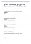 NR293 - Respiratory Drugs Practice Exam Questions All Solved Correctly&period;