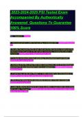 2023-2024-2025 PSI Tested Exam Accompanied By Authentically Answered Questions To Guarantee 100&percnt; Score