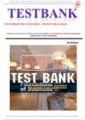 TEST BANK FOR FOUNDATIONS OF BUSINESS 6TH EDITION BY WILLIAM M&period; PRIDE &vert;  &lpar;Full test bank&comma; 100&percnt; Verified Answers&rpar;&vert; Rationales &vert; LATEST