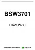 BSW3701 EXAM PACK 2026