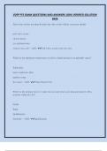 VDFP FF2 EXAM QUESTIONS AND ANSWERS 100&percnt; VERIFIED SOLUTION 2025 & VDFP FIRE INSPECTOR CHAPTER 14 DETONATION AND DEFLAGRATION HAZARDS QUESTIONS WITH CORRECT ANSWERS