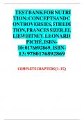 Test bank for nutrition concepts and controversies 5th edition frances sizer elliewhitney leonard pich