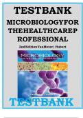 TEST BANK For Microbiology for the Healthcare Professional&comma; 2nd Edition By Karin C&period; VanMeter&comma; Robert J&period; Hubert ISBN 9780323320924 Chapters 1 - 25 &vert; Complete