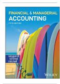 Full SOLUTION MANUAL FOR Financial And Managerial Accounting 5th Edition by Jerry  J Weygandt&comma; Paul D Kimmel&comma; Jill E Mitche
