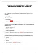 NMLS NATIONAL EXAM WITH MULTIPLE CHOICES  QUESTIONS AND ANSWERS&comma;100&percnt; DISTINCTION