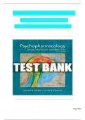 Psychopharmacology&colon; Drugs&comma; the Brain&comma; and Behavior&comma; 3rd Edition TEST BANK By Meyer Nursing&comma; Verified Chapters 1 - 20&comma; Complete Newest Version 2025 ALL THE BEST