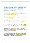  PLACEMENT TESTS CSN EXAM LATEST 2025-2026 UPDATE QUESTIONS & ANSWERS&vert; GRADED A&plus; GUARANTEE