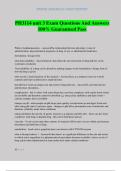 PH3114 unit 3 Exam Questions And Answers 100&percnt; Guaranteed Pass