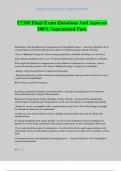 CCIM Final Exam Questions And Answers 100&percnt; Guaranteed Pass&period;