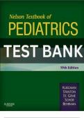 Test Bank For Pediatrics 19thEdition By Nelson 2024