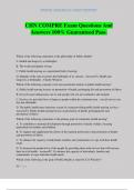 CHN COMPRE Exam Questions And Answers 100&percnt; Guaranteed Pass