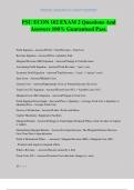 PSU ECON 102 EXAM 2 Questions And Answers 100&percnt; Guaranteed Pass&period;