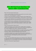 HCA 486 Final Exam Questions And Answers 100&percnt; Guaranteed Pass&period;