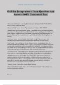OAR for Jurisprudence Exam Questions And Answers 100&percnt; Guaranteed Pass&period;