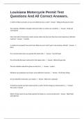 Louisiana Motorcycle Permit Test Questions And All Correct Answers&period;