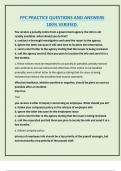 FPC PRACTICE QUESTIONS AND ANSWERS  100&percnt; VERIFIED