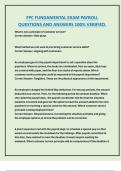 FPC FUNDAMENTAL  PAYROLL  EXAM QUESTIONS AND ANSWERS 100&percnt; VERIFIED&period;