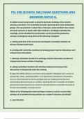 PEL 238 &lpar;SCHOOL SW&rpar; EXAM QUESTIONS AND  ANSWERS RATED A&period;