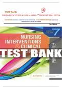 TEST BANK FOR NURSING INTERVENTIONS & CLINICAL SKILLS&comma; 7TH EDITION BY PERRY POTTER &vert;  &lpar;Full test bank&comma; 100&percnt; Verified Answers&rpar;&vert; Rationales &vert; LATEST