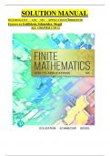 Solution Manual for Finite Mathematics And Its Applications 13th Edition by Larry &period; Goldstein&comma;&period; Schneider&comma; Martha &period; Siegel &comma;  Simmons