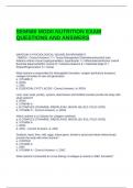 SEM580 MODII NUTRITION EXAM QUESTIONS AND ANSWERS