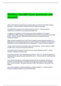 WebWoc Sem580 Exam Questions and Answers