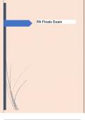 PA Finals Exam Questions with 100&percnt;  Detailed Answers &vert; New Update