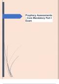 Prophecy Assessments - Core  Mandatory Part I Exam Q&A 100&percnt;  Guaranteed Success