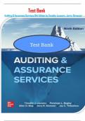 Test Bank For Auditing & Assurance Services 9th Edition by Timothy J&period; Louwers&comma; Penelope Bagley&comma; Allen Blay&comma; Jerry R&period; Strawser&comma; Jay C&period; Thibodeau &vert; Latest Update