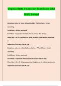 Virginia State Inspection Test Exam Q&A  100&percnt; Solved