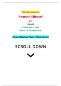 Official Summer 2024 Pearson Edexcel GCSE 1GB0&sol;02 In Geography B &lpar;1GB0&rpar; Paper 2&colon; UK Geography Issues Merged Question Paper &plus; Mark Scheme