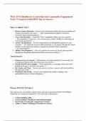 WGU D776 Healthcare Leadership and Community Engagement Task 2 Complete Guide&vert;2025 Tips to Success  