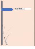 CLC 056 Exam Questions and Answers  100&percnt; Solved &vert; Graded A&plus;