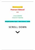 Official Summer 2024 Pearson Edexcel GCSE In Music &lpar;1MU0&sol;03&rpar; Component 3&colon; Appraising Merged Question Paper &plus; Mark Scheme &plus; Audi