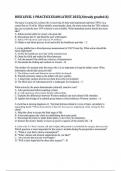 HESI LEVEL 1 PRACTICE EXAM LATEST 2025&lpar;Already graded A&rpar;