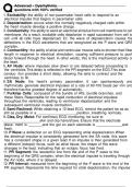 Advanced Dysrhythmia questions with 100&percnt; verified answe