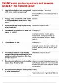 Practice Test 2 PHMNP exam test questions and answers correct graded A&plus; tip material