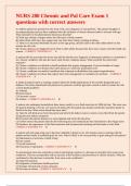 NURS 280 Chronic and Pal Care Exam 1 questions with correct answers 