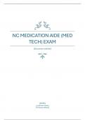 NC MEDICATION AIDE &lpar;MED TECH&rpar; EXAM&sol;&sol;NC MEDICATION AIDE &lpar;MED TECH&rpar; EXAM
