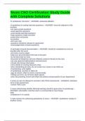 Texas CSO Certification Study Guide with Complete Solutions
