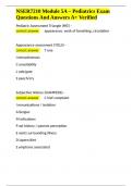 NSER7210 Module 5A &ndash; Pediatrics Exam Questions And Answers A&plus; Verified&period;docx