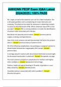 AWHONN PEOP BUNDLED EXAMS&colon;&colon;&colon;&colon; Q&A LATEST 2024&sol;2025
