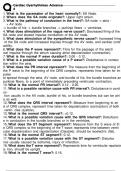 CARDIAC DYSRHYTHMIAS ADVANCED QUESTIONS AND CORRECT ANSWERS