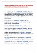 Florida ALF Core Study Guide DETAILED ANSWERS  &lpar;VERIFIED ANSWERS&rpar; &vert;ALREADY GRADED A&plus;