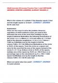 CSLB Concrete C8 License Practice Test 1 and 2 DETAILED  ANSWERS &lpar;VERIFIED ANSWERS&rpar; &vert;ALREADY GRADED A&plus;
