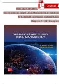 SOLUTION MANUAL - Robert Jacobs & ﻿Richard Chase&comma; Operations and Supply Chain Management ISE 17th Edition&comma; Chapters 1 - 22&comma; Complete Newest Version