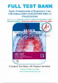 Test Bank For Egan's Fundamentals of Respiratory Care 13th Edition by James K&period; Stoller&comma; Albert J&period; Heue