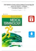 TEST BANK For Quick and Easy Medical Terminology 9th Edition BY PEGGY C&period; LEONARD
