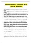 PH 4800 Exam 2 Questions With Correct  Answers 